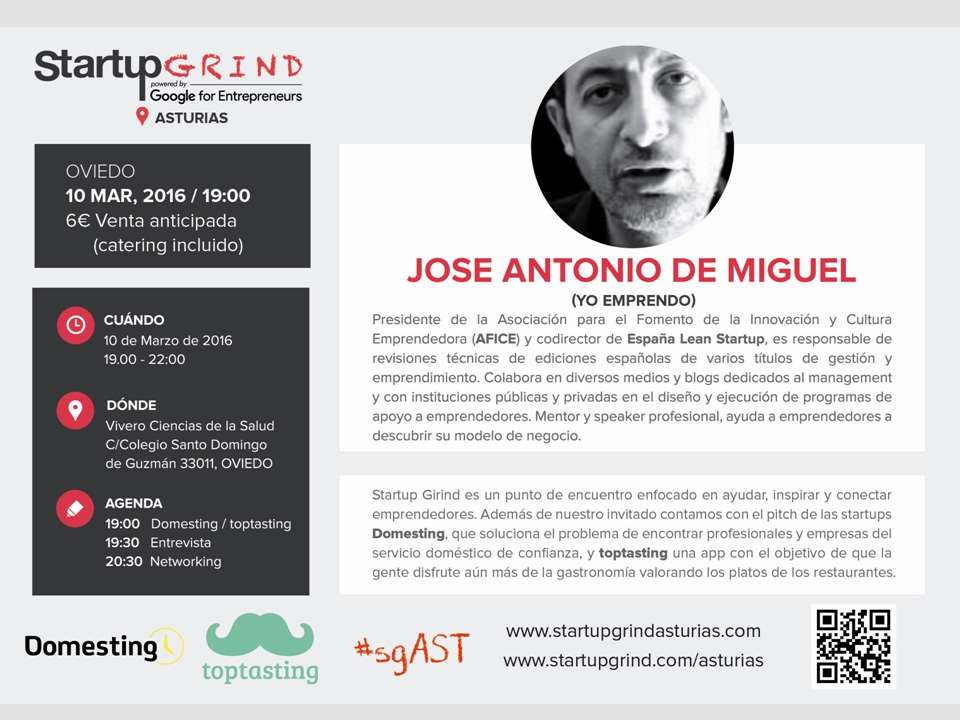 NUEVA EDICIóN DE STARTUP GRIND ASTURIAS